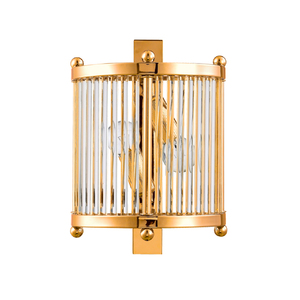 Бра Crystal Lux TADEO AP2 GOLD/TRANSPARENTE