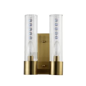 Бра Crystal Lux OTONO AP2 BRASS/TRANSPARENTE