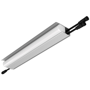 Модерн v2.0 7 400мм (18Вт/м) 48В DC 1 пикс. RGBW DMX CRI80 3000К Опал (Профиль, козырек, транзитное штепсельное соединение)