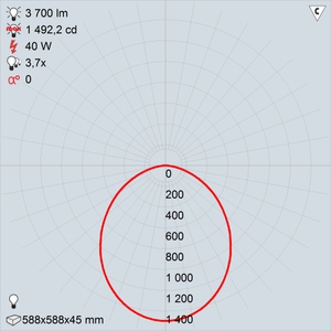 ДВО01-40-002 эконом GR БАП (3500К)