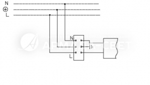 Схема подключения светильника к питающей сети